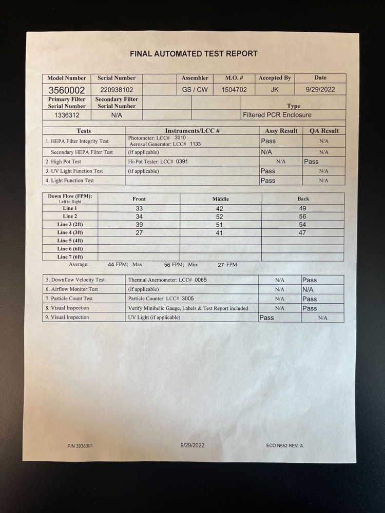 FisherBrand PCR Workstation