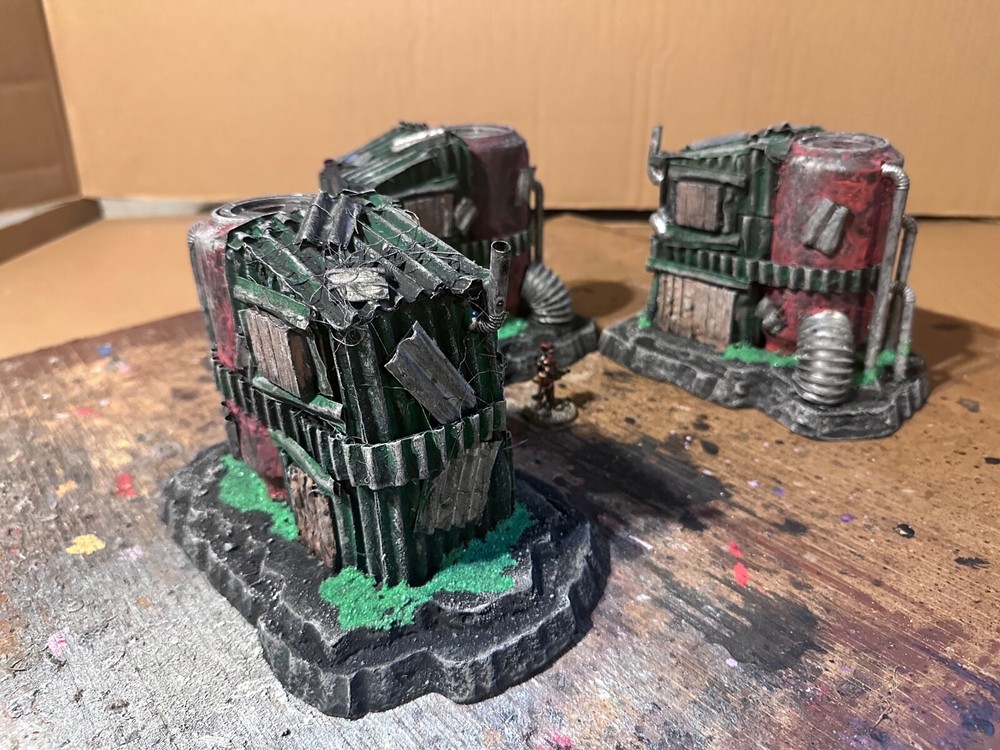 Custom Scratch-Built Wargaming Terrain – MRI-49 site: Tabletop Piece.