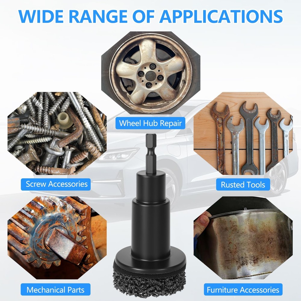 Eascor Wheel Hub Cleaning Tool, Resurfacing Kit, Stud...
