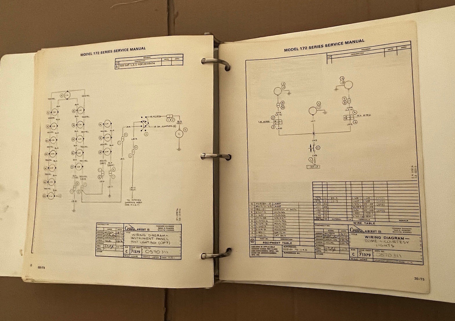 1977-1981 CESSNA 172 Series Service Manual D2026-13 Original