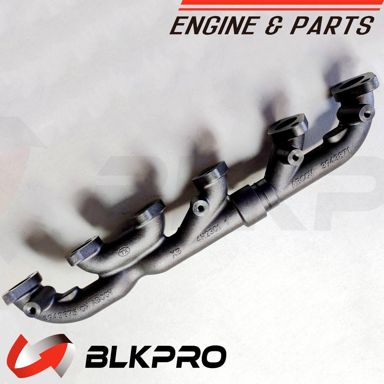 EXHAUST MANIFOLD Set Front Rear Thick Wall For Cummins 5.9L 6B ISB 6.7L 3967995