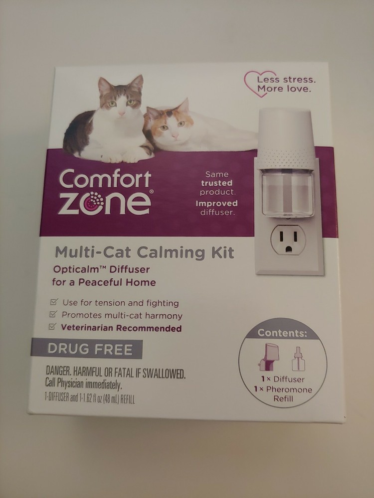Comfort Zone Diffuser Kit for Multi-Cat Calming With Pheromone Refill