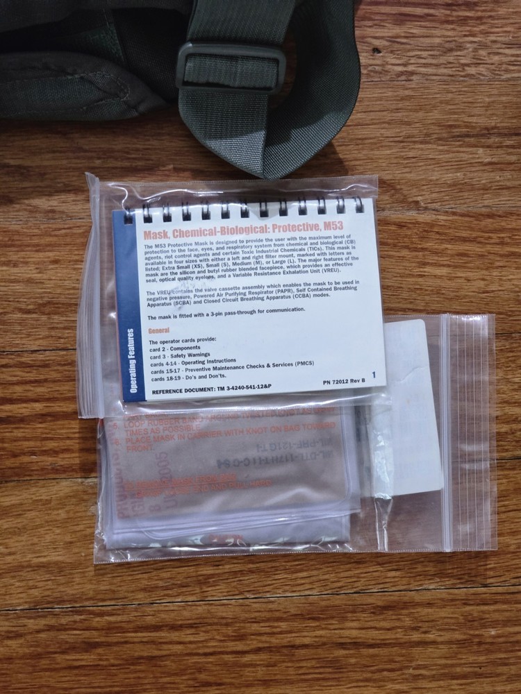M-53 Gas Mask With Mic - Medium