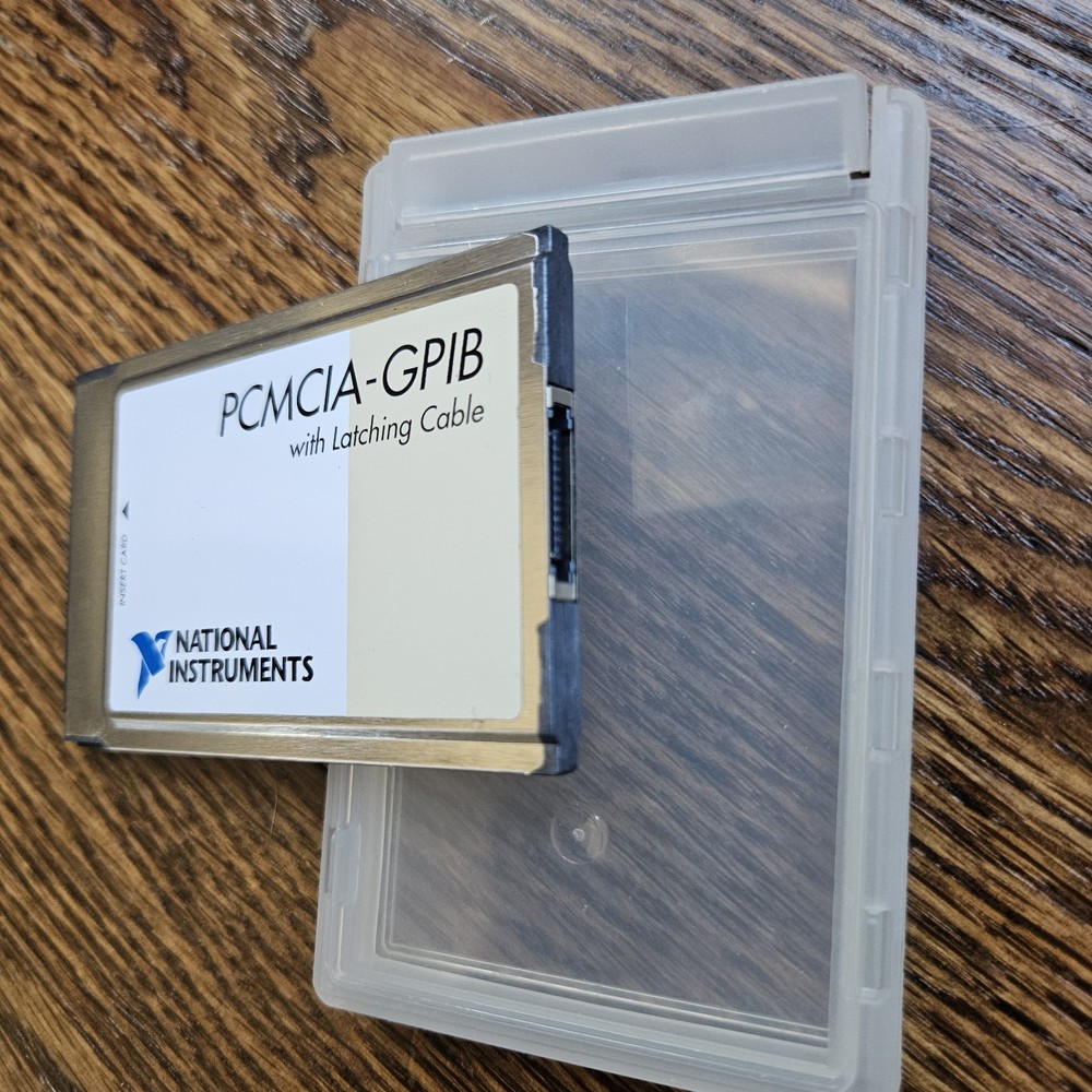 National Instruments (NI) PCMCIA-GPIB Interface Card + Plastic Case (No Cable)