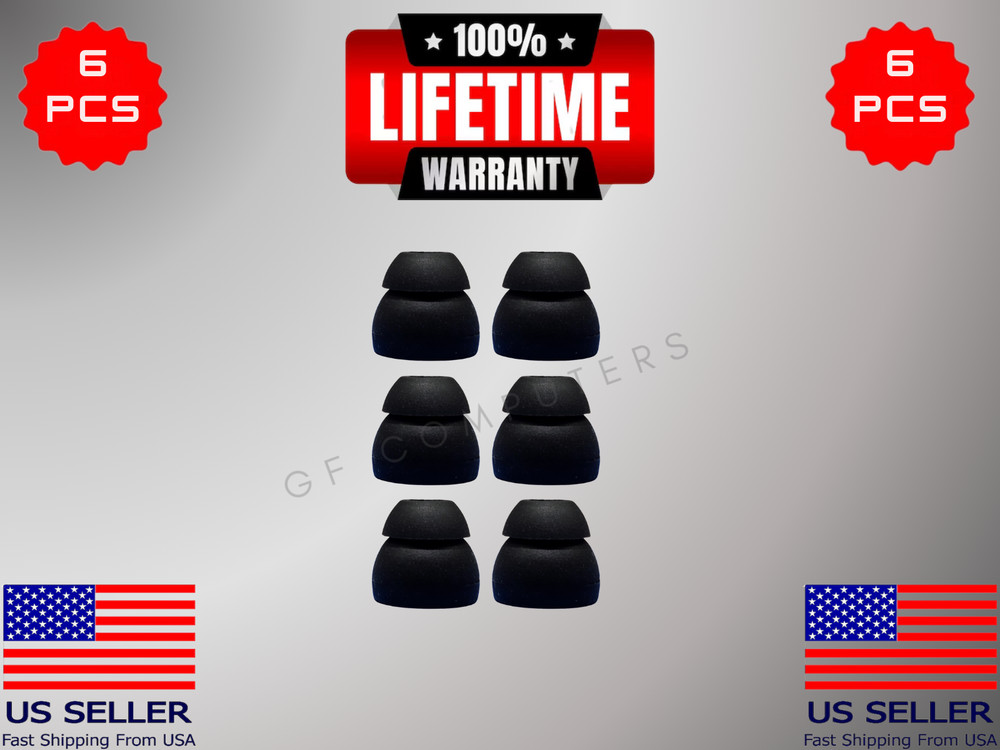 6 Silicone MED Double 2 Layer Tips Earbuds For Otium Audio
