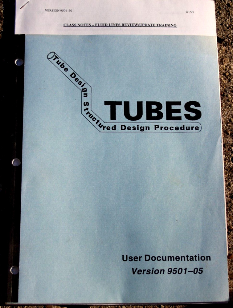 1995 Caterpillar Inc. Tubes Tube Design Structured Design User Doc. Computer