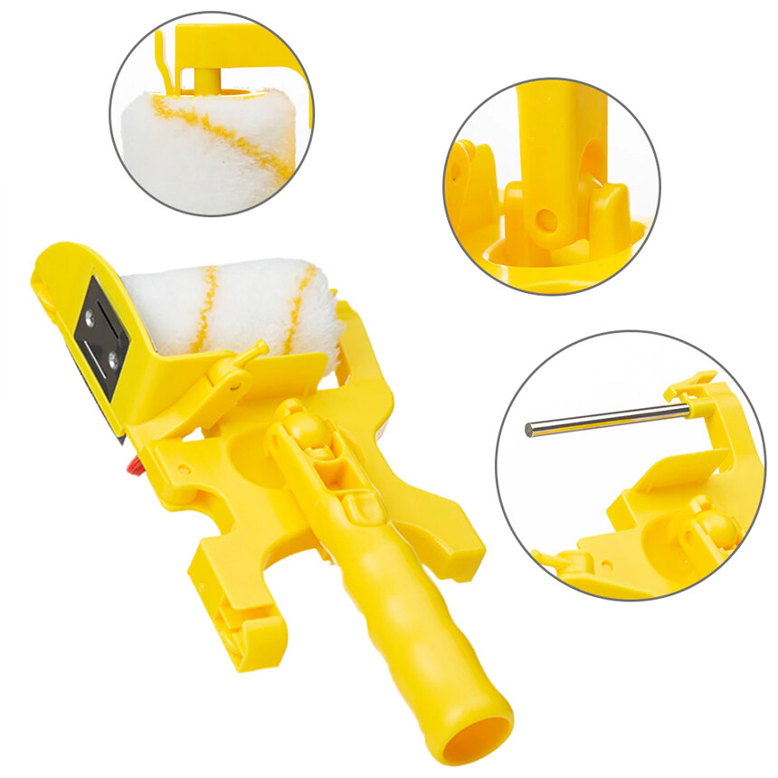 Multifunctional Clean-Cut Paint Edger Roller Brush Safe Tool for Wall Ceiling US