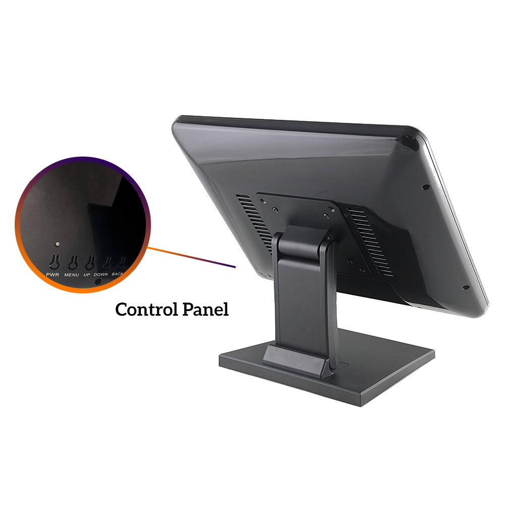 17" Capacitive LED Backlit Multi-Touch POS Monitor Flat Seamless No Driver Need
