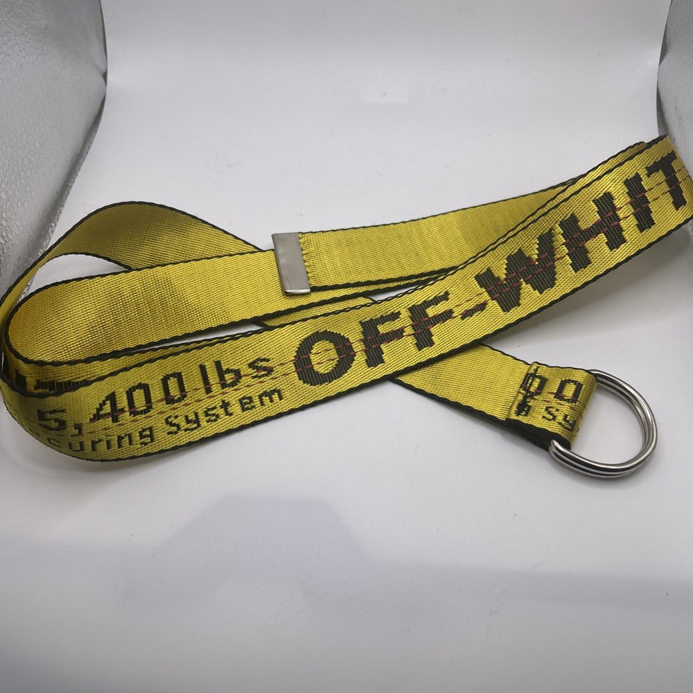 Off White Weight Securing System D Ring Belt XL