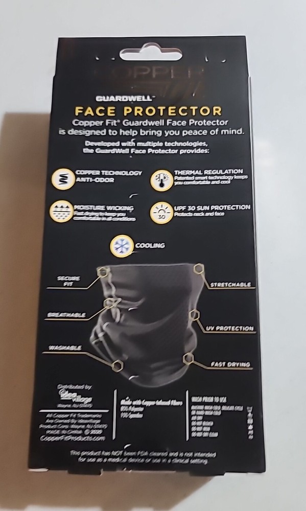 Copper Fit Guardwell Blue Black Protector Mask D30