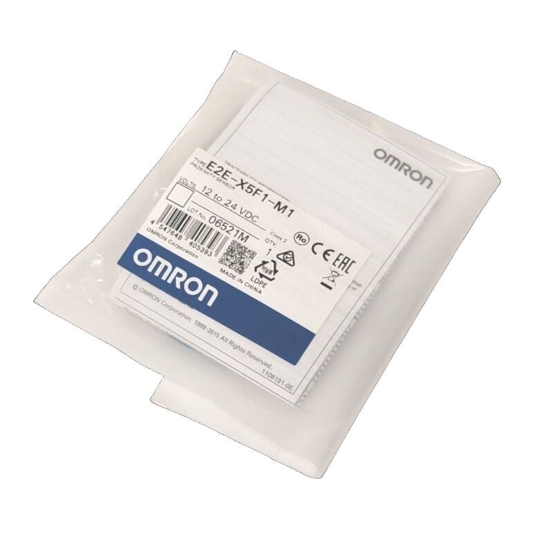 Omron E2E-X5F1-M1 Inductive Proximity Sensor 5mm Range, 12-24VDC, PNP-NO, M18