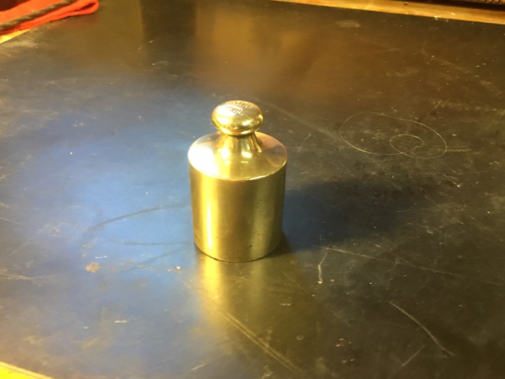 Vintage 500 Gram Solid Brass wright