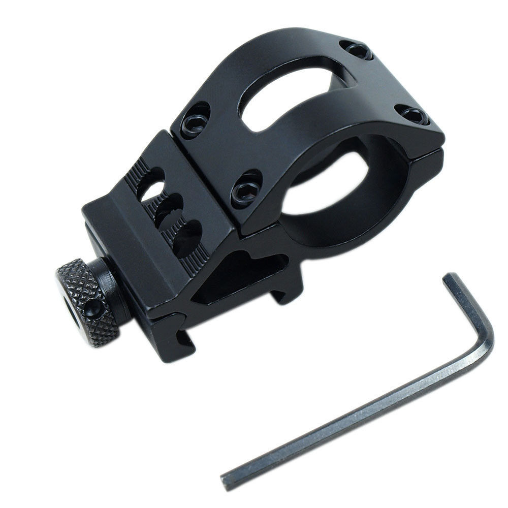 1" Diameter Low Profile See-Thru Scope Ring Offset Side Mount QD