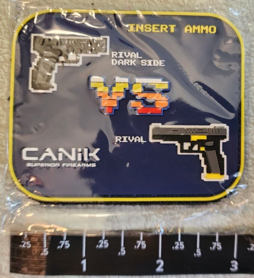 Canik Firearms Rival Darkside Rubber PVC Morale Hook Loop Patch SHOT SHOW 2023