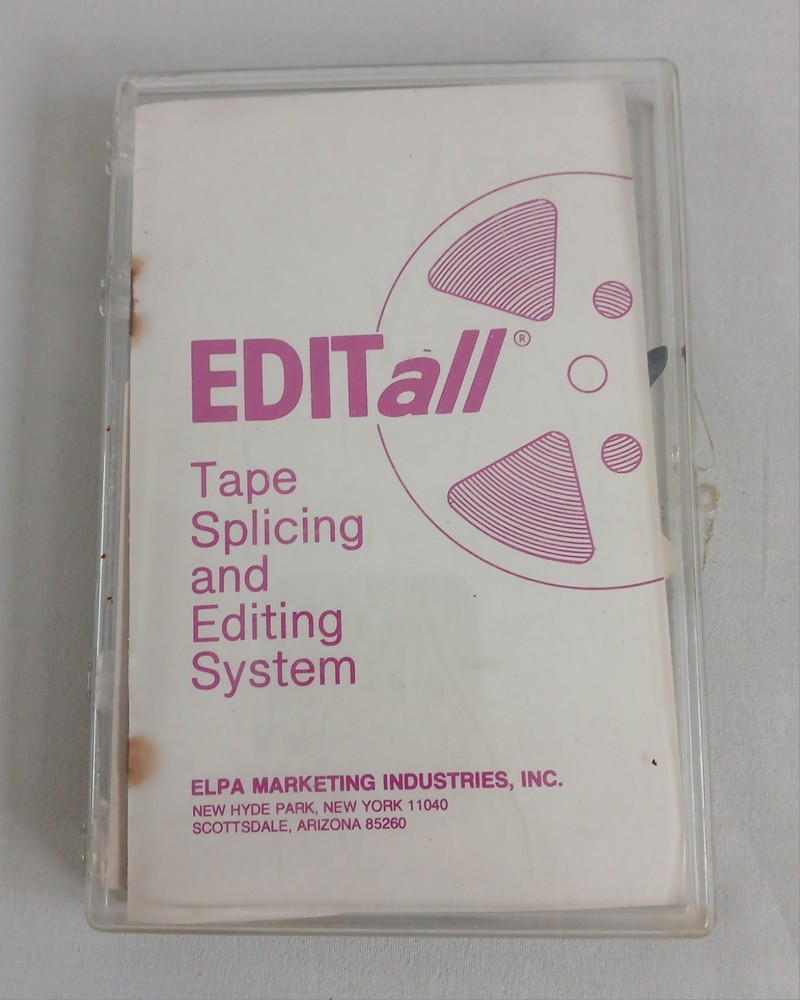 Vtg Editall Splicing & Editing Kit S2 Splicing Block & Manual