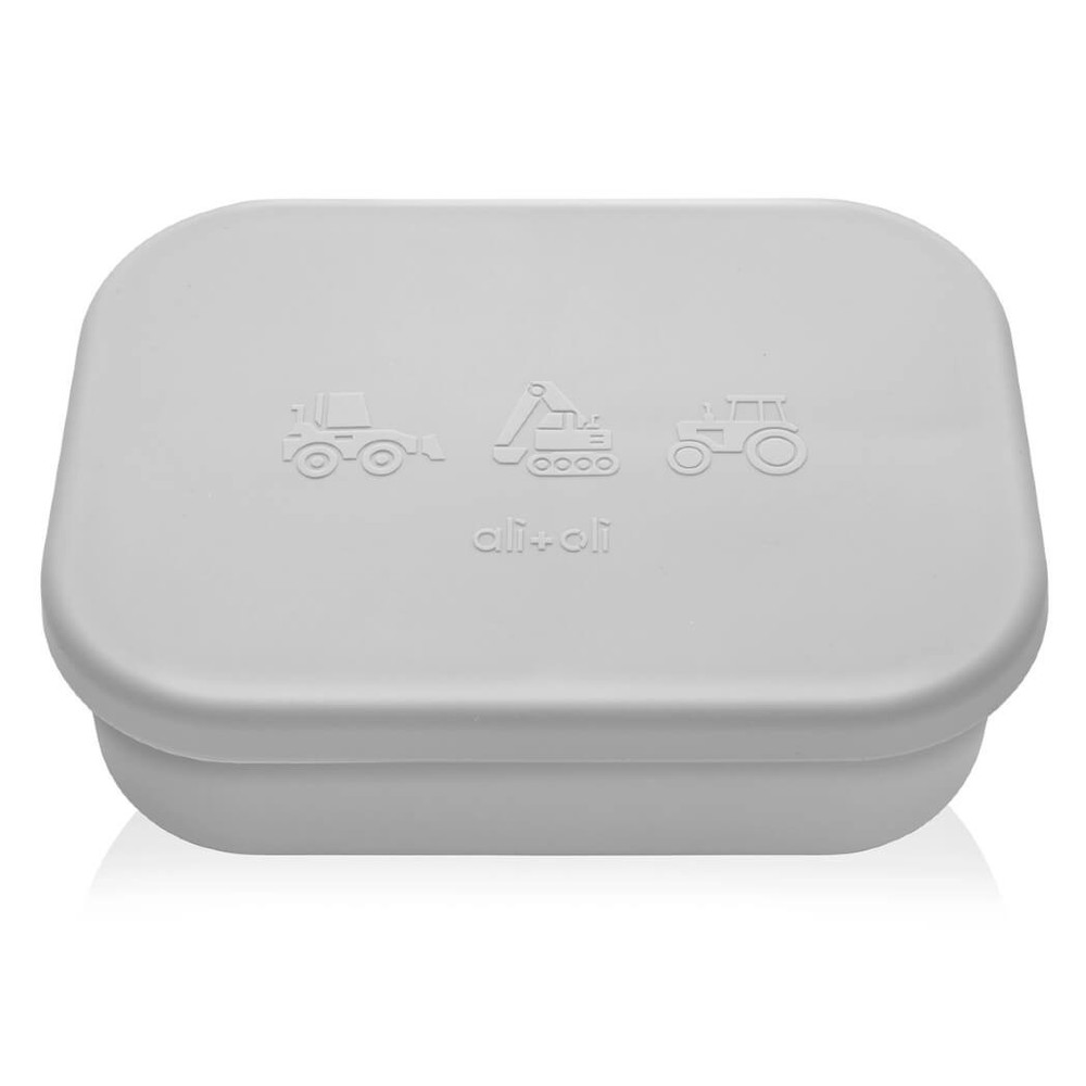 Ali+Oli Silicone Bento Box, Construction, Gray