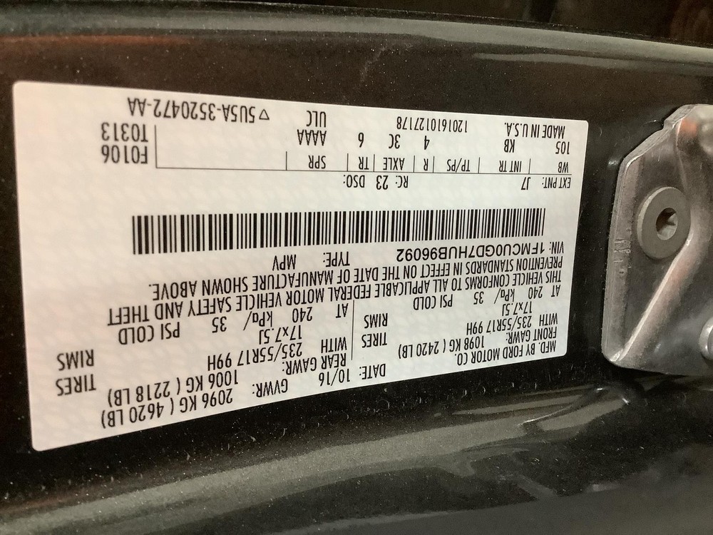 Used A/C Selector Switch fits: 2017 Ford Escape Front automatic temperature cont