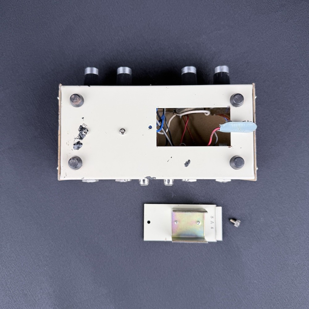 Realistic Transistorized Stereo Microphone Mixer 4 Mic Inputs Tested Working