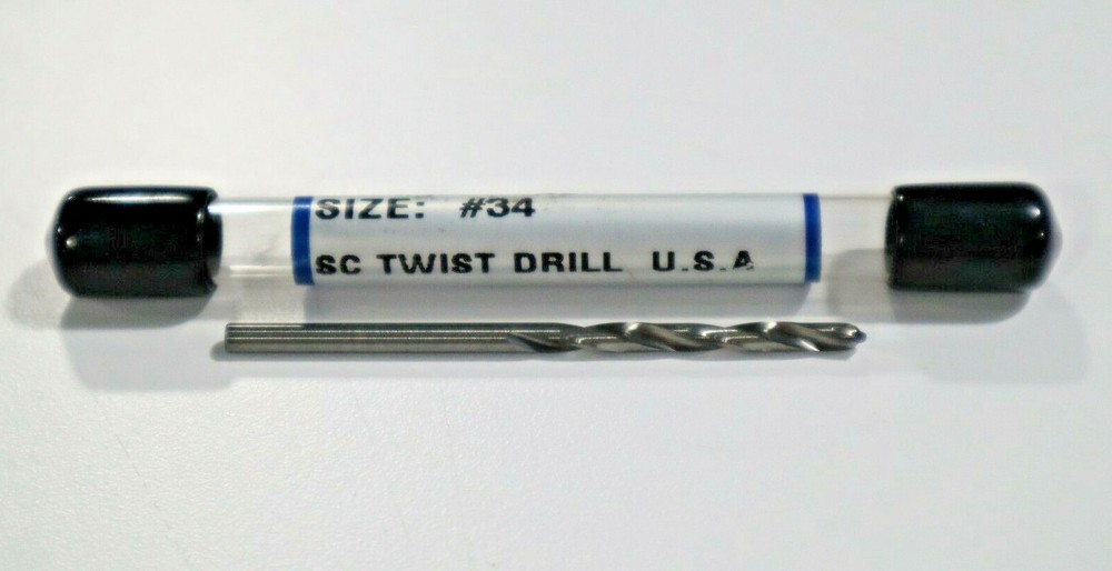 #34 CARBIDE DRILL, 2 FLUTE        C493
