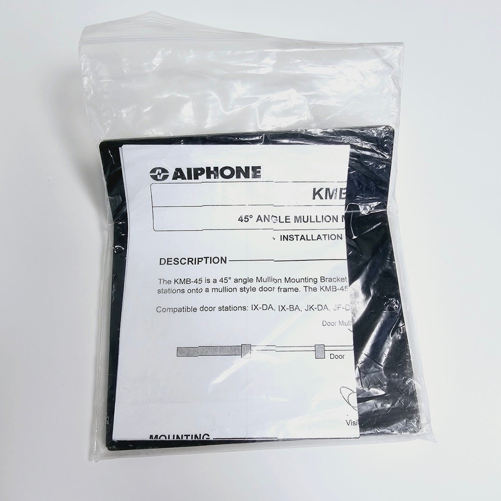 AIPHONE KMB-45 45 Degree Mullion Mounting Bracket NEW