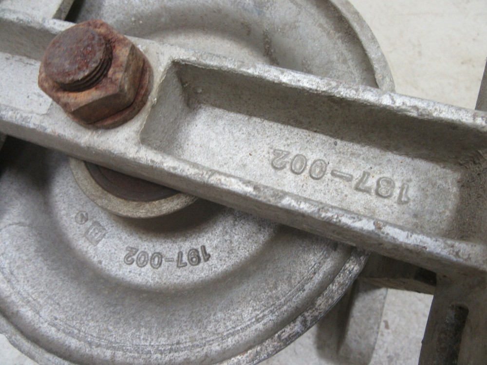 6" Sherman Reilly 3 Stringing Sheave Cable Block Pulley Snatch Lineman Tool