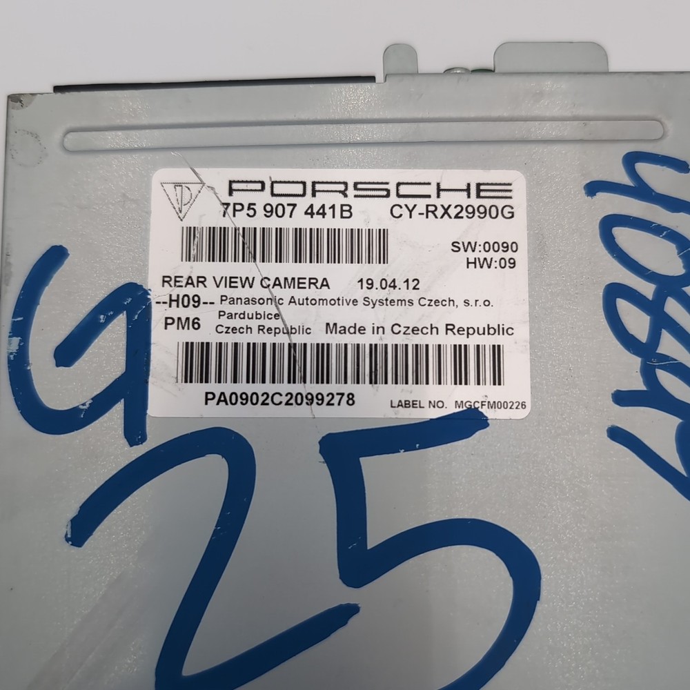 2011 - 2016 Porsche Cayenne Rear View Camera Control Module OEM 7P5907441B