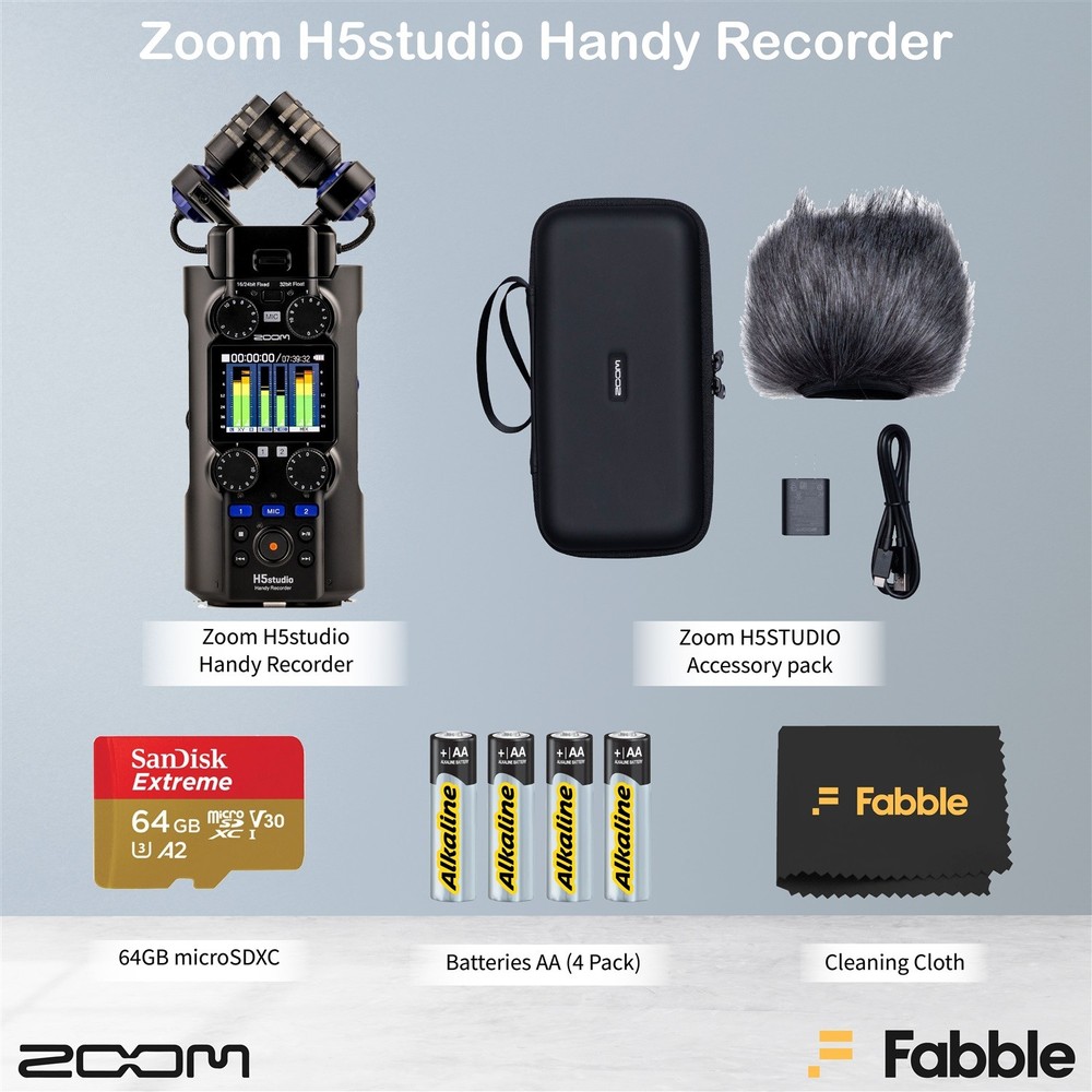 Zoom H5studio Handy Recorder Bundle
