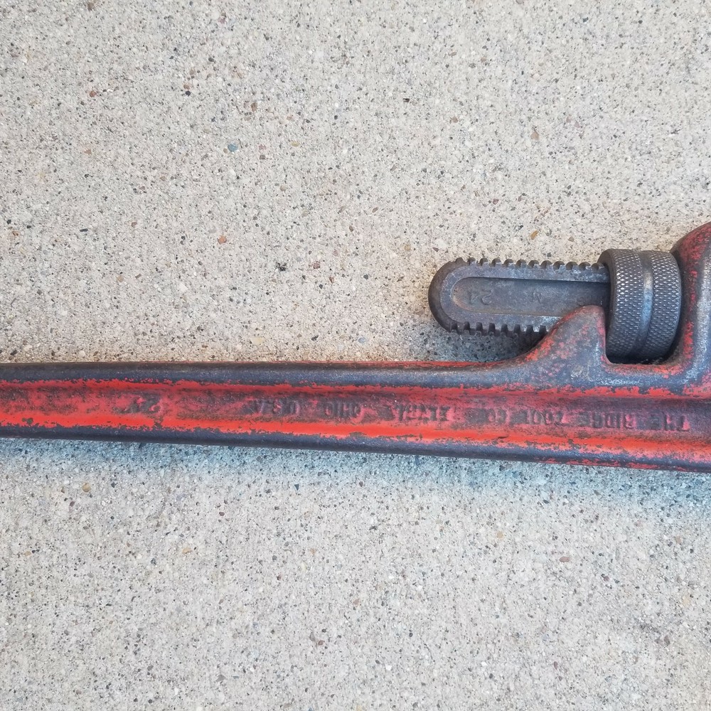 Ridgid Tools 24" Heavy Duty Adjustable Pipe Wrench, Plumbing, Pipe Fitting
