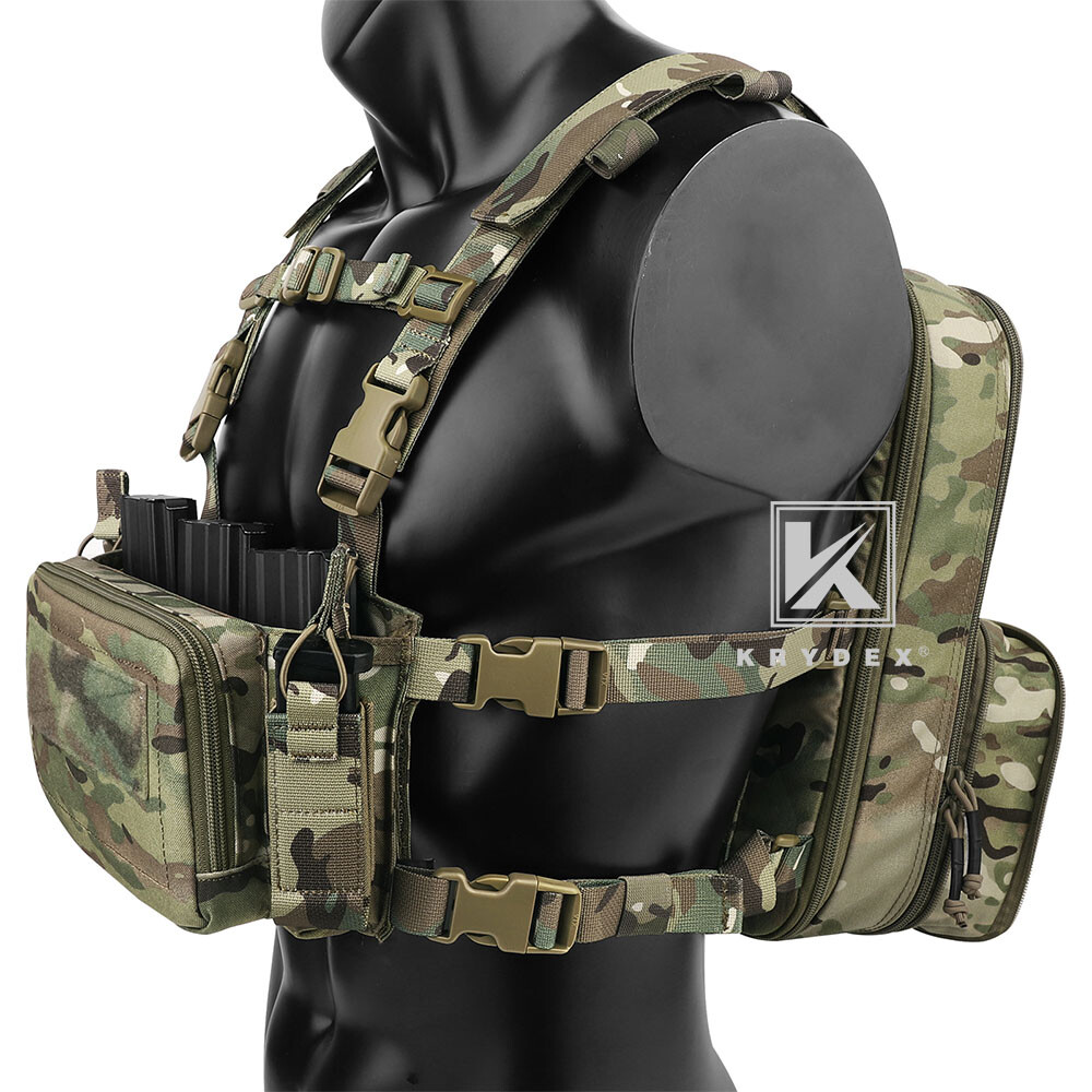 KRYDEX Tactical D3CR Chest Rig Harness Vest D3 Flatpack Backpack MOLLE Rucksack
