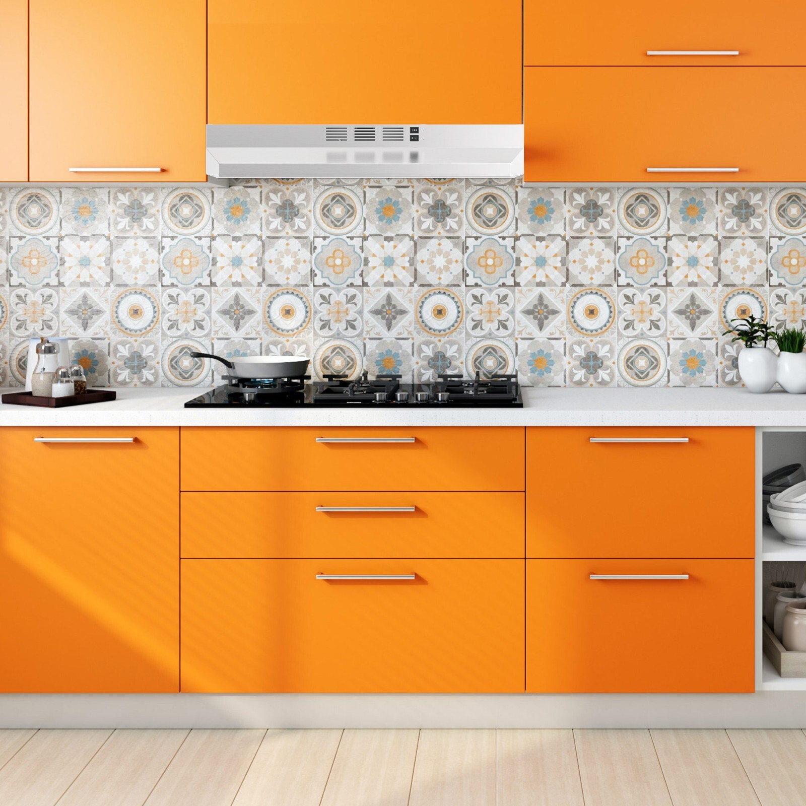 30 inch Under Cabinet Range Hood 230CFM Ducted/Ductless Stainless Steel LED New