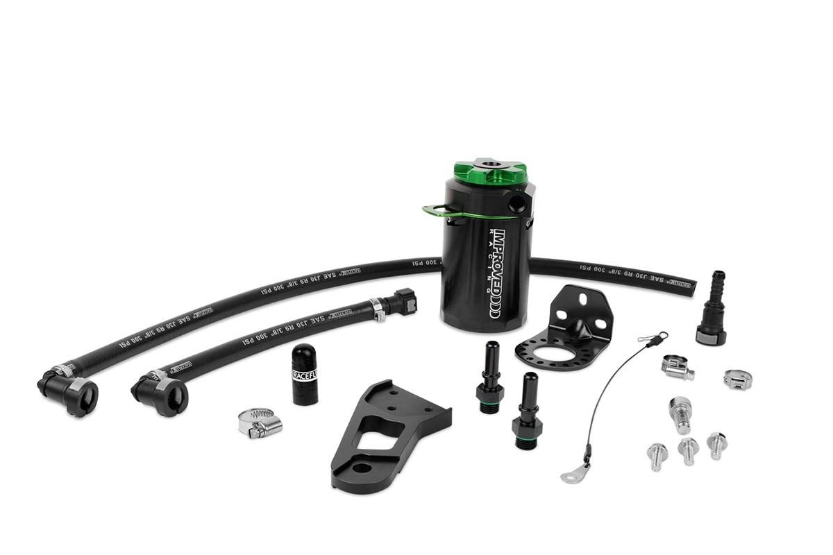 CCS Oil Catch Can Kit for GM Gen III & IV LS Engines, 7 oz, Left Cylinder Hea...