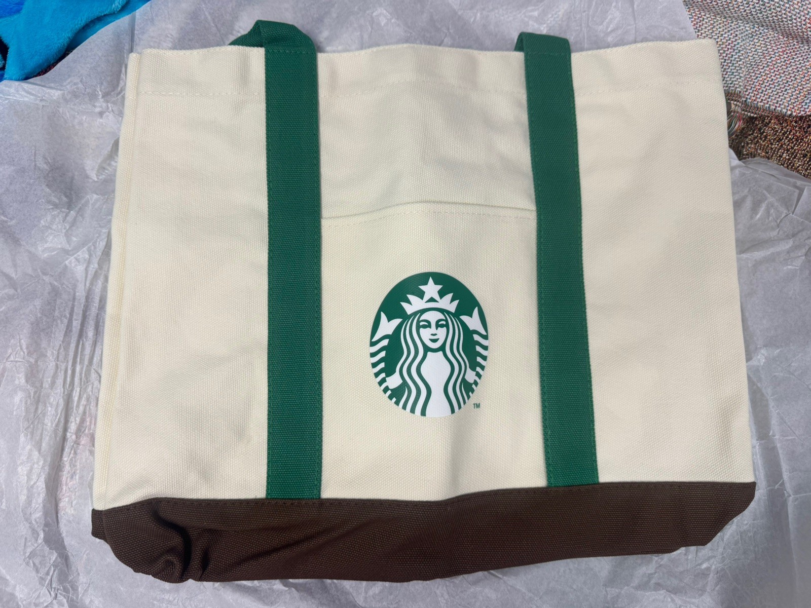 Disney Parks 2026 Starbucks Park Days and Lattes Tote Bag With Bear Keychain NWT