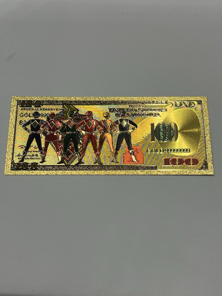 Power Rangers Gold Bank Note!