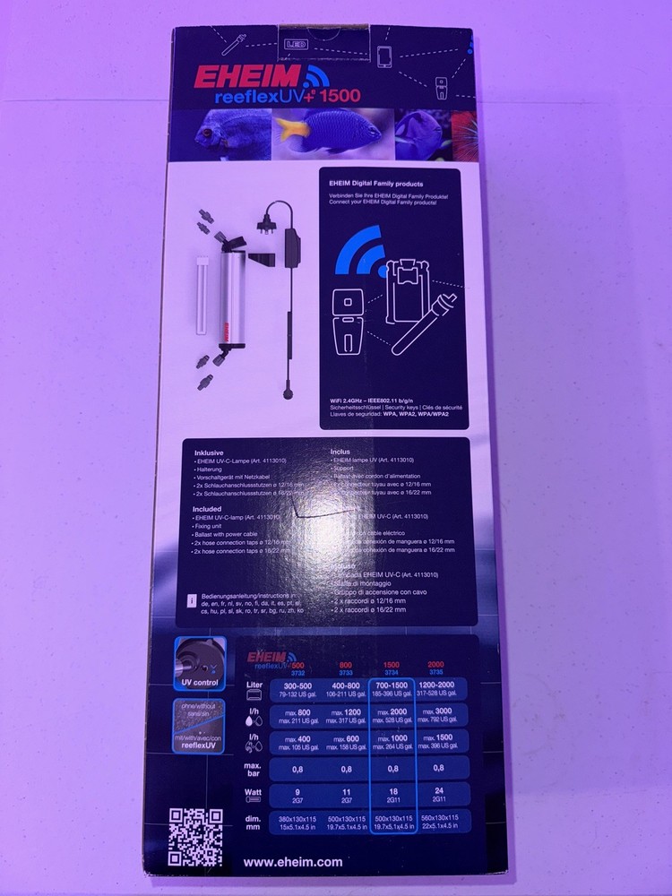 NEW Eheim ReeflexUV+e 1500 UV Sterilizer