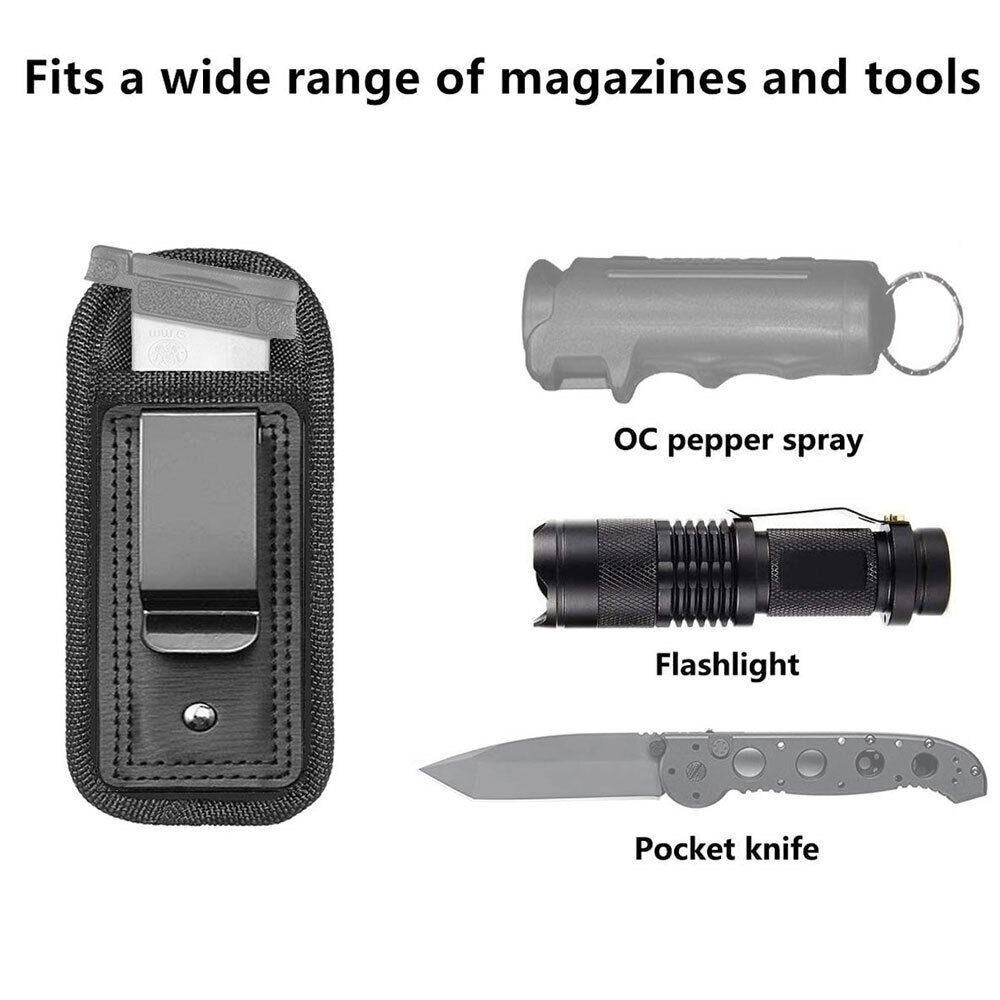 3 Pack Tactical IWB Magazine Pouch for .40 .45 .22 9mm Pistol Mag Holder Holster