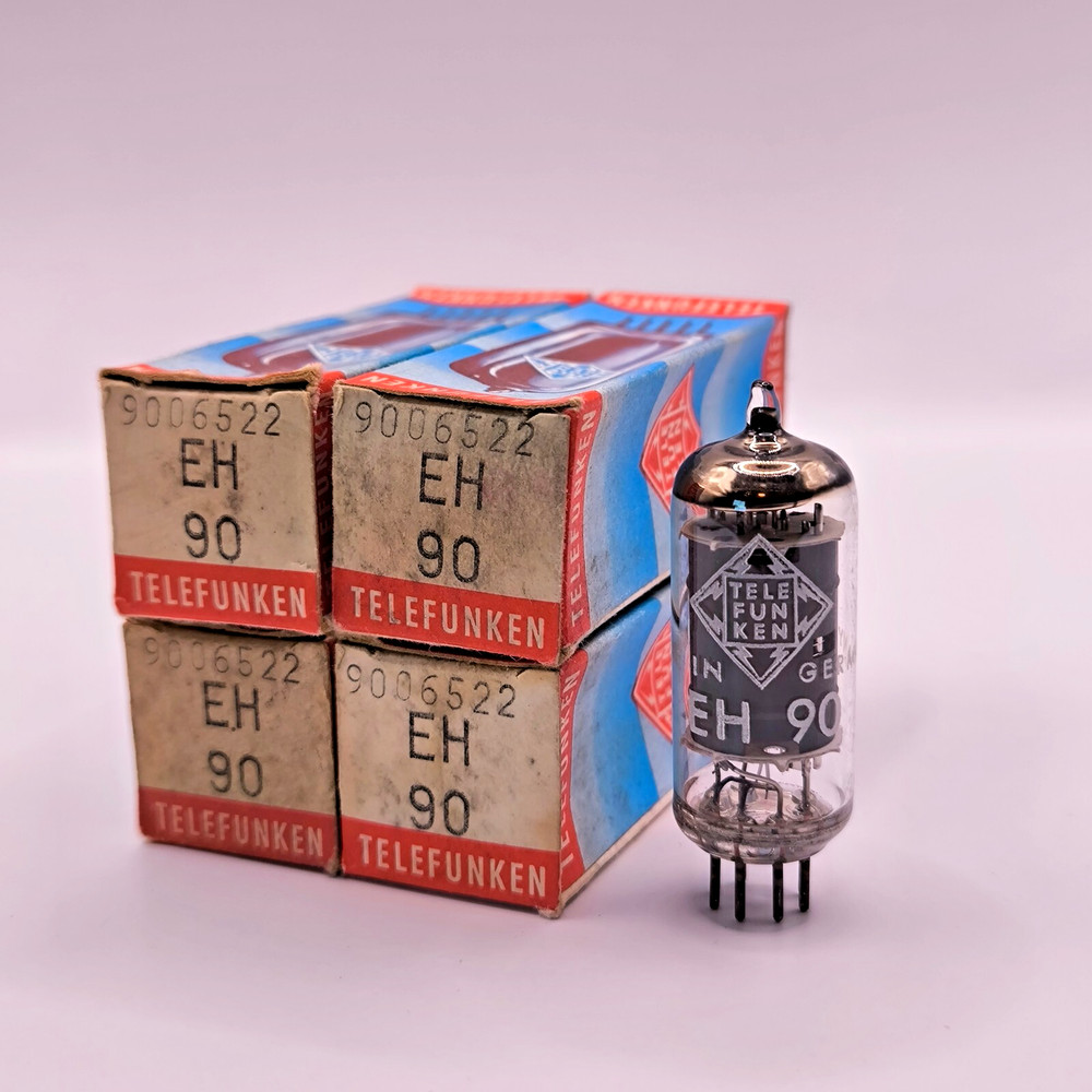 Telefunken EH90 EH860 6CS6 , NOS NIB, matched quad, same codes, Ulm factory