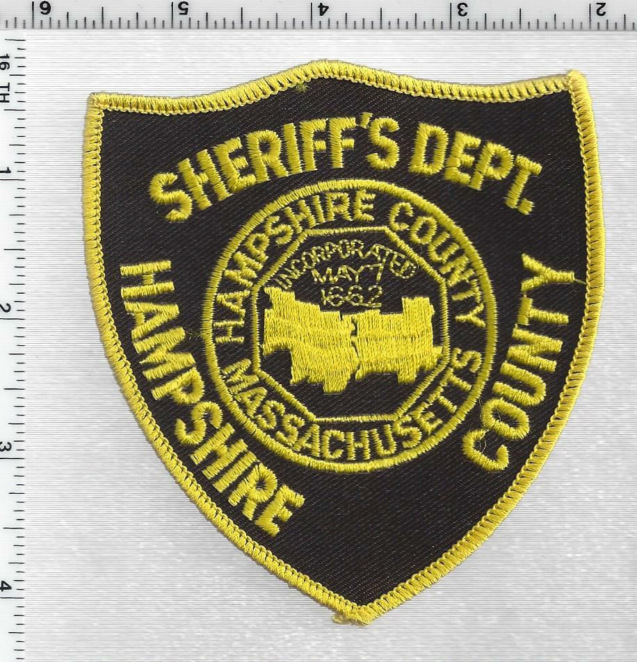 Hampshire County Sheriff (Massachusetts) 2nd Issue Uniform Take-Off Patch