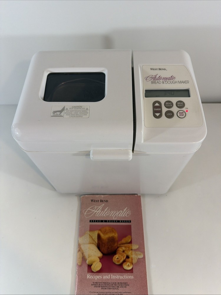 West Bend Automatic Bread & Dough Maker Model 41040 Bread Machine Tested Works