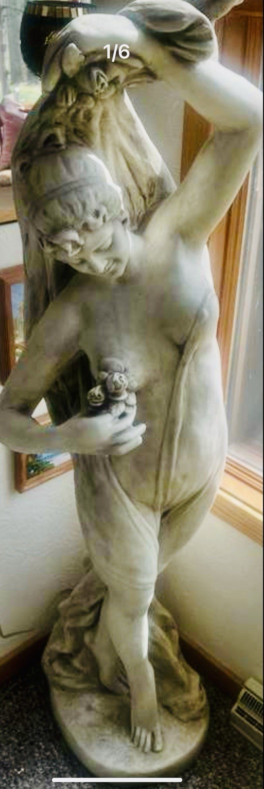 $750.00 .. Cement Life-size.. Beautiful addition .. entryway, garden, or Inside