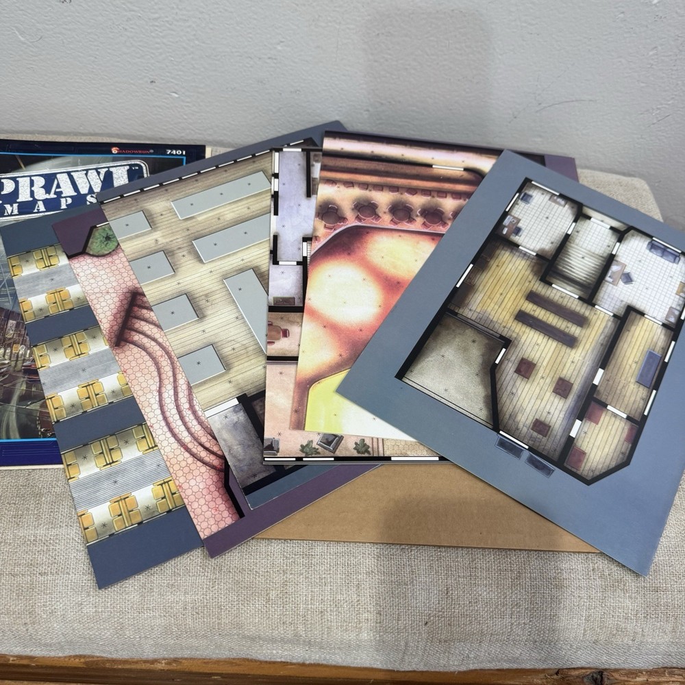 Shadowrun Second Edition Sprawl Maps FASA #7401 New