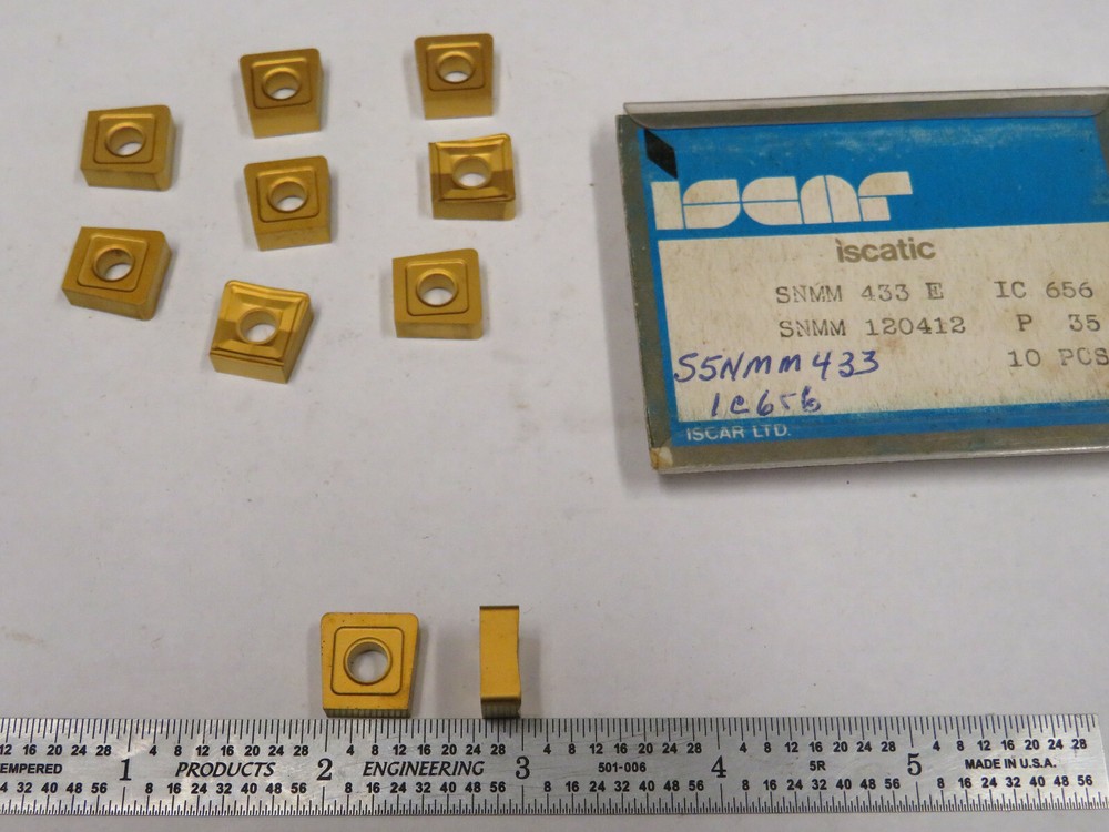 ISCAR S5NMM 433E IC656 CARBIDE INSERTS, 10 PCS