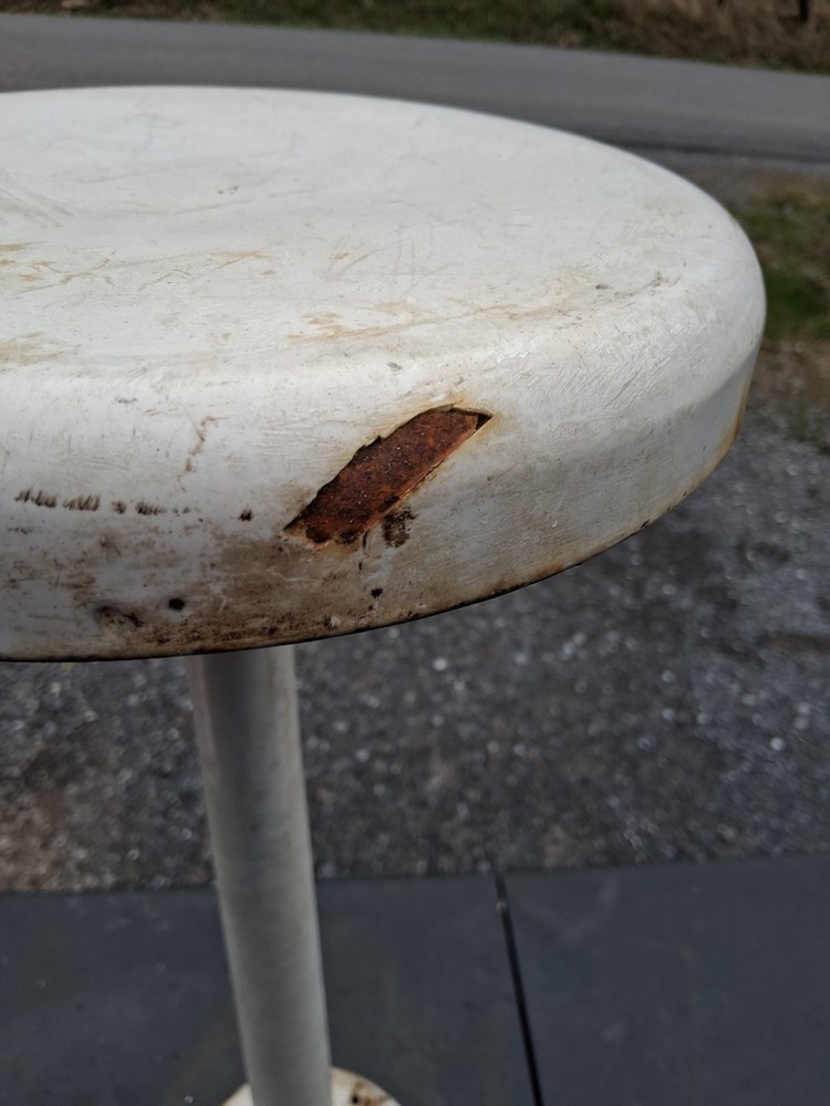 Vintage Cast Iron Bar Stool