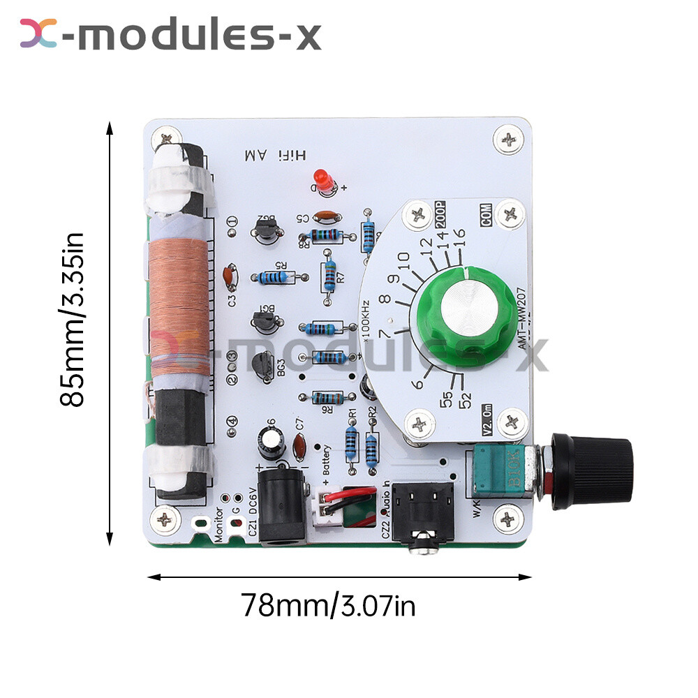 525~1605kHz Medium Wave AM Radio Transmitter DIY Circuit Board Radio Module 6V