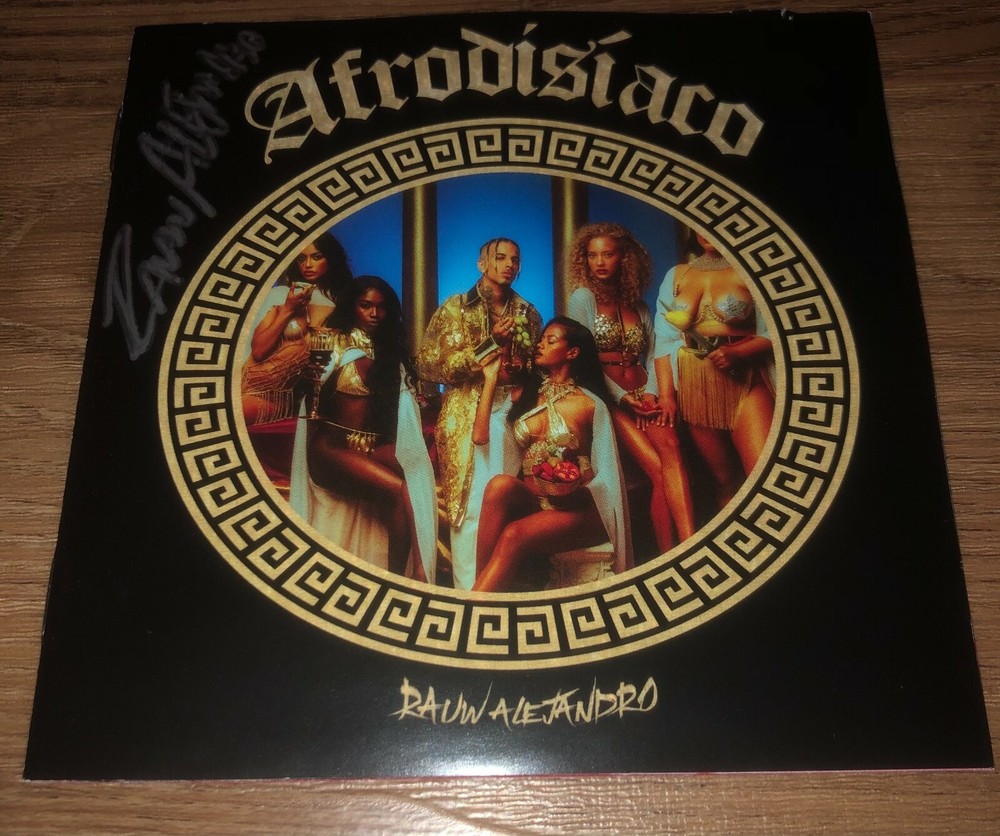 Rauw Alejandro Afrodisiaco Signed Autographed CD Cover
