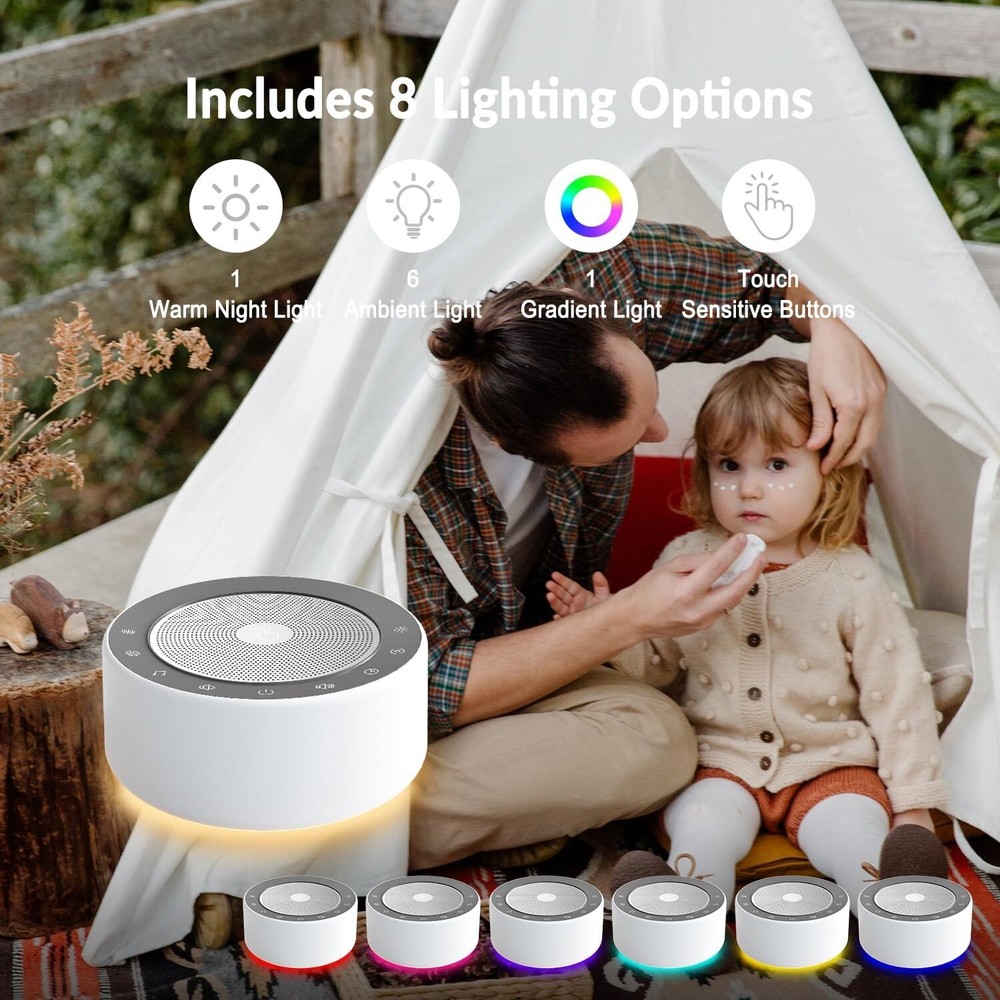 High-Fidelity Sound Machine with Timer & Customizable Equalizer for Relaxation