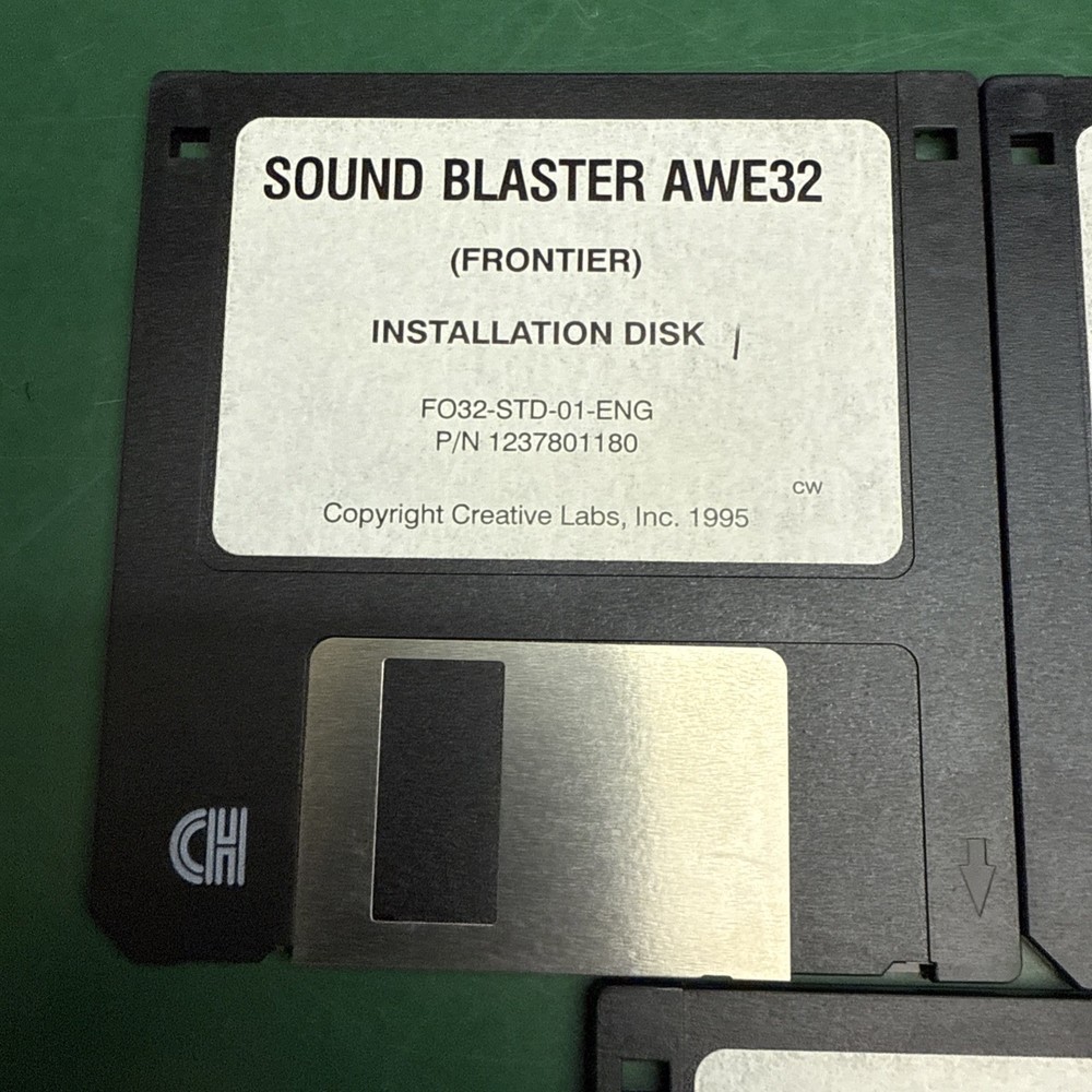 Sound Blaster AWE32 Install Application Accessory - floppy disk 3.5 inch