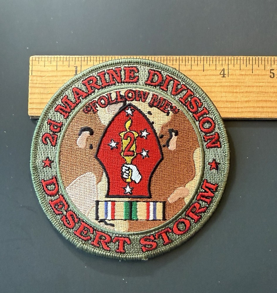 2nd Marine Division Desert Storm Patch Iron On