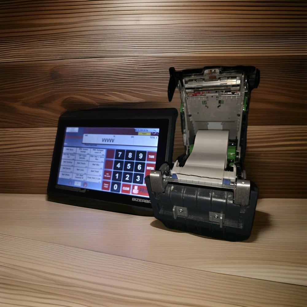 Bizerba XC 100 PRO 30 lb. Touchscreen Digital Scale With Printer-*TESTED WORKS