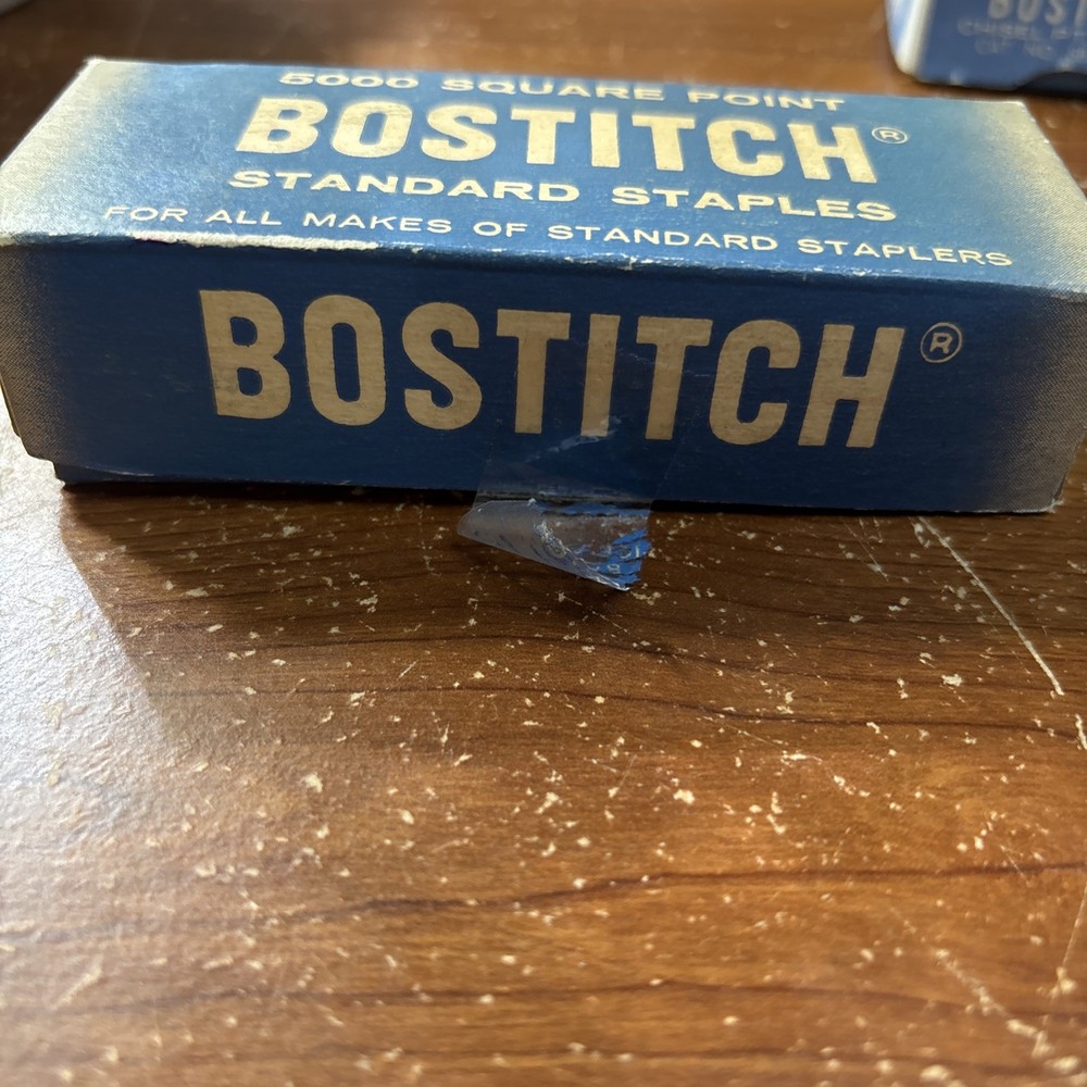 Vintage Bostitch Standard Staples Open Box