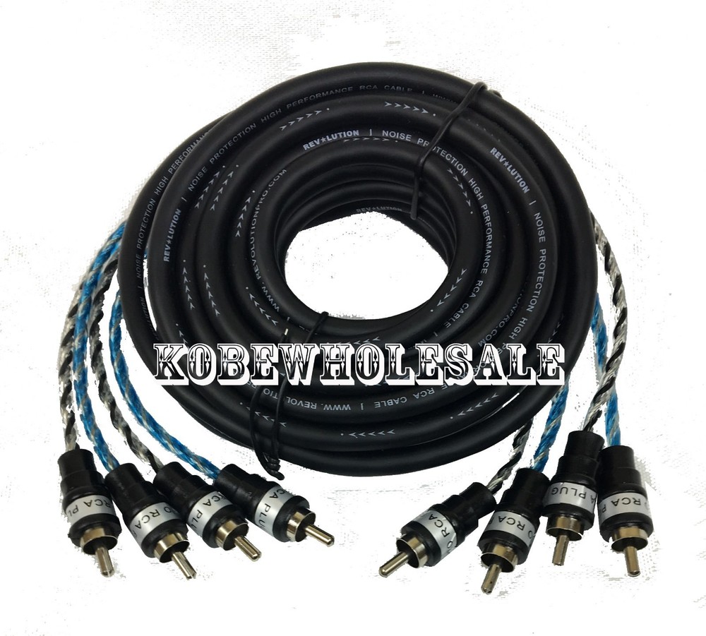 Audio RCA Interconnect Cable 4 Channels 17ft